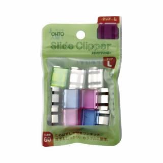 オート　スライドクリッパー　Ｌ　クリアカラー　Ｌサイズ　クリアカラー　７個入　ＳＬＰ－３８０Ｌ