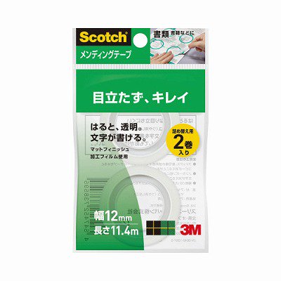 スリーエム ジャパン メンディングテープ 詰替用 １２ｍｍ×１１．４ｍ