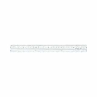 ステッドラー　直線定規　アクリル製　両側目盛付き　３０ｃｍ　９６２－２０－３０
