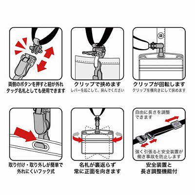 オープン工業 ループクリップ 脱着式 １０本 青色 ひもサイズ：Ｌ約