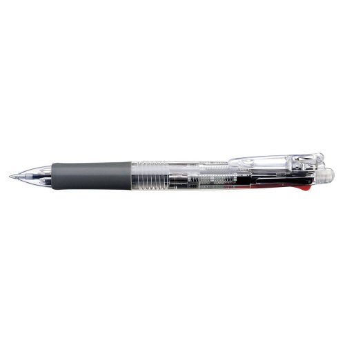 ゼブラ クリップ－オンマルチ 軸色：透明 ボールペン４色＋シャープ
