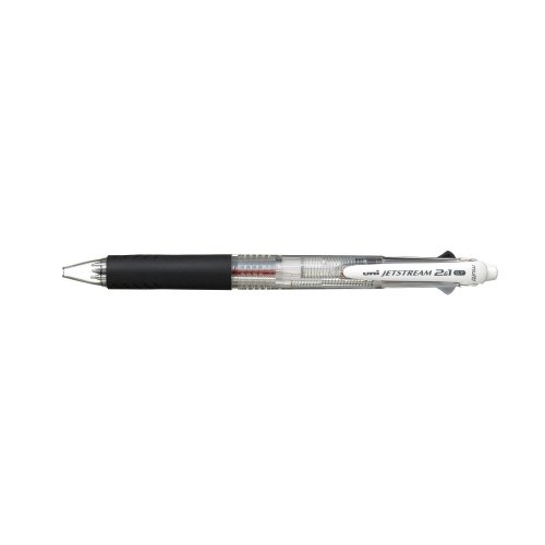 三菱鉛筆 ジェットストリーム多機能ペン 透明軸 ０．７ｍｍインク色：黒・赤＋シャープペン MSXE350007-T - ジムエール -シミズ事務機  オンラインショップ