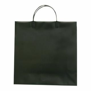 マツシロ　無地ビニールバッグ　Ｍ　クロ　３５０×３４０×１２０　４７５２３７