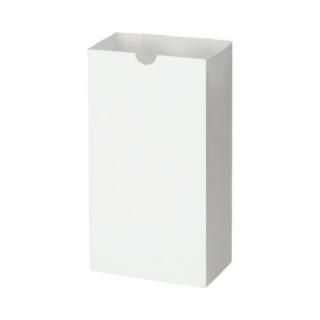 フロンティア　角底袋　白無地　４号　１００枚入　仕上幅１３０×マチ８０×高さ２３５ｍｍ　ＸＺＴ００４２１