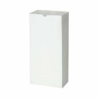 フロンティア　角底袋　白無地　８号　１００枚入　仕上幅１５６×マチ９５×高さ３２０ｍｍ　ＸＺＴ００４２３