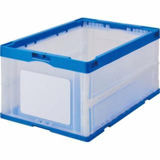 カウネット　タイトルが書ける折りたたみコンテナ　フタ無　７５Ｌ　１個　４３２７－１８２５