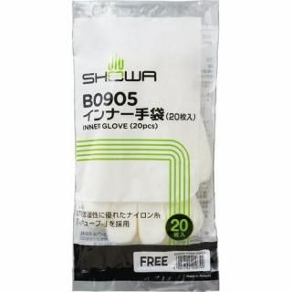 ショーワグローブ　キュープインナー手袋　２０枚入　ＮＯＢ０９０５－Ｆ