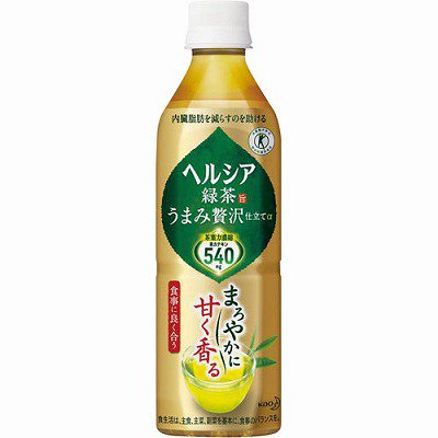 花王 ＃ヘルシア緑茶 うまみ贅沢仕立て ５００ｍｌ×２４本 338600 