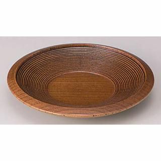 イシダ　木製茶托　千筋　５枚入　６７６４７２