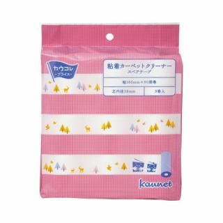 カウネット　粘着カーペットクリーナー　スペアテープ　３巻　４１１６－７７８６