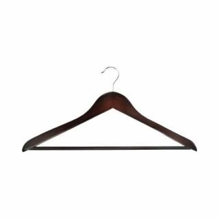 ニーズ　木製ハンガー　ブラウン　５本入り　Ｗ４４５×Ｄ１３×Ｈ２５０ｍｍ　Ｈ－１６４５