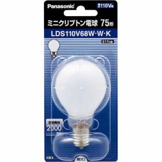 Ｐａｎａｓｏｎｉｃ　ミニクリプトン電球　７５Ｗ形　口金Ｅ１７　ＬＤＳ１１０Ｖ６８ＷＷＫ
