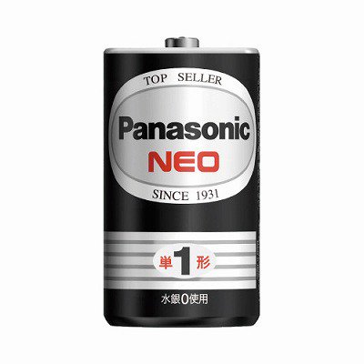 Ｐａｎａｓｏｎｉｃ マンガン乾電池 ネオ黒 単１形 ２本 R20PNB/2VSE ジムエール -シミズ事務機 オンラインショップ