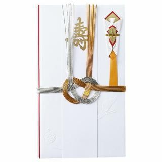 マルアイ　祝儀袋　金銀７本　寿　５枚　婚礼の御祝　キ－９４１