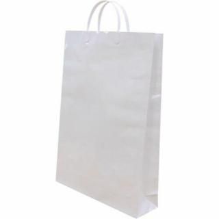 エヒメ紙工　ラミネートバッグ　特大　ホワイト　Ｗ３６０×Ｈ５１０×Ｄ１００ｍｍ　ＬＢＬＬ－ＷＨ