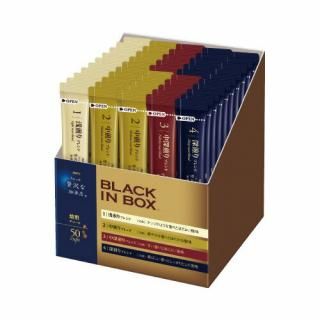 味の素ＡＧＦ　＃ちょっと贅沢な珈琲店　インスタント　ブラックインＢＯＸ焙煎アソート　５０本　５４７７３