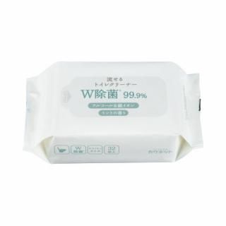 カウネット　激落ちくん　トイレクリーナー　Ｗ除菌　ミントの香り　３２枚入×２　７０１９－５８４２
