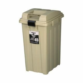 新輝合成　連結ハンドルペール　カーキ　４８Ｌ　０２０６３７