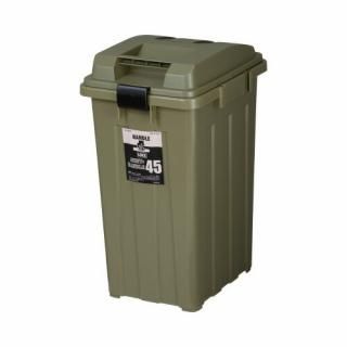 新輝合成　連結ハンドルペール　カーキグリーン　４８Ｌ　０２０６４４
