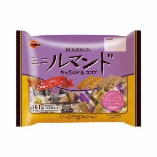 ブルボン　＃ミニルマンド　ファミリーサイズ　キャラメル＆ココア　１６１ｇ　３５４２３８