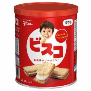 江崎グリコ　＃ビスコ保存缶　５枚６パック　７３６６４９