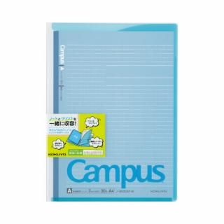 コクヨ　キャンパスカバーノート（Ａ４）　＜プリント収容ポケット付き＞ブルー　ノ－６２１Ａ－Ｂ
