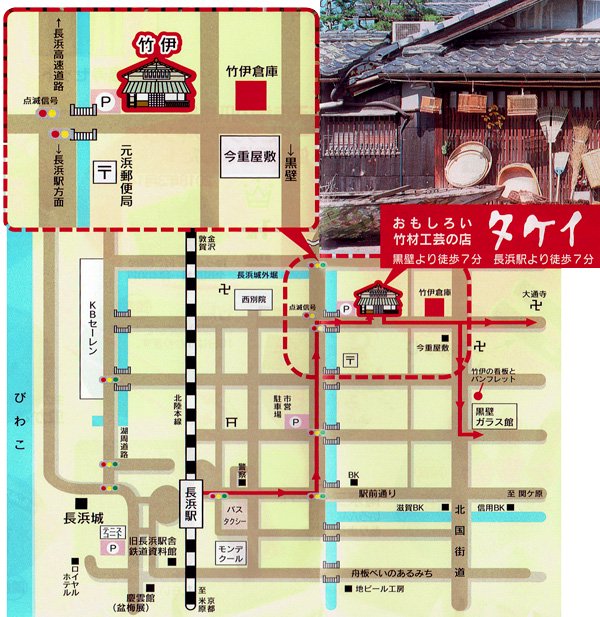 竹専門店　竹伊の地図