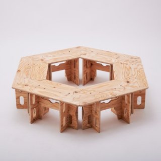THE BARA +BARA Transformヘキサテーブル（6枚天板セット）
