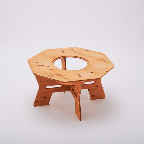 THE BARA +BARA七輪囲いテーブル Octagonテーブル - 【THE BARA＋BARA  STYLE(バラバラスタイル)】組み立て簡単・持ち運びらくらく、収納性抜群の”アウトドアブランド”バラ バラ スタイル