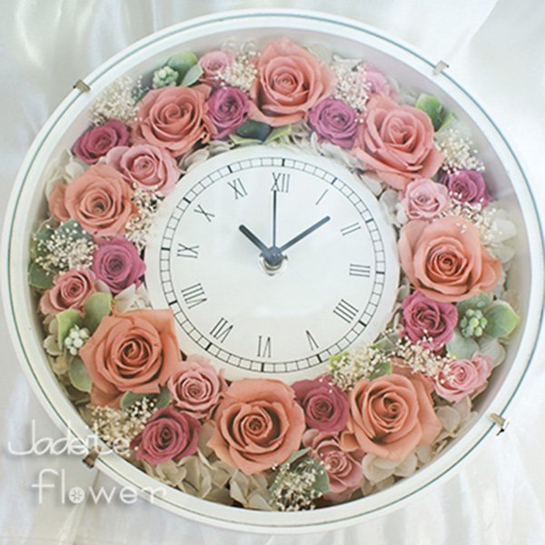 スモーキーカラーの花時計