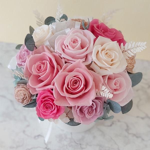 プリザーブドフラワーギフト・スウィートローズ【ジェイダイトフラワー プリザーブドフラワーギフト・スウィートローズ【ジェイダイトフラワー