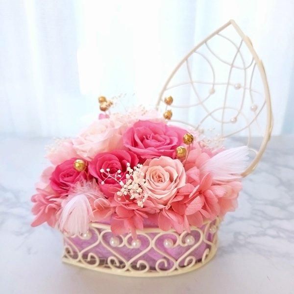 即日発送可能・完成品アレンジ】プリザーブドフラワーギフト