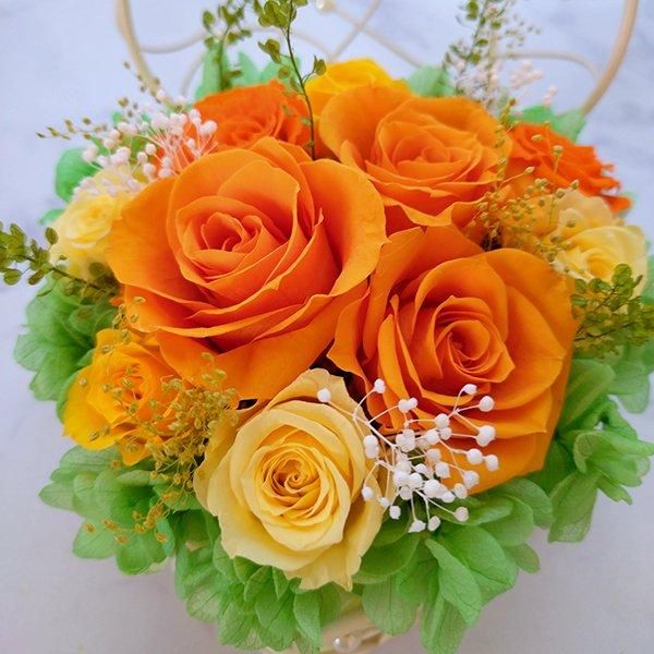 即日発送可能・完成品アレンジ】プリザーブドフラワーギフト