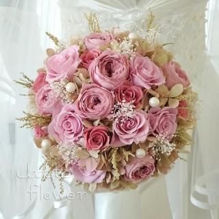 【1点のみ】プリザーブドフラワー ブーケ プリザーブドフラワー☆クリアケース入り！Kiraraブーケ