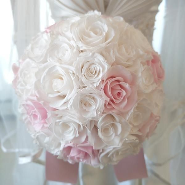 即日発送可能・完成品ブーケ】プリザーブドフラワーラウンドブーケ 即日発送可能・完成品ブーケ】プリザーブドフラワーラウンドブーケ