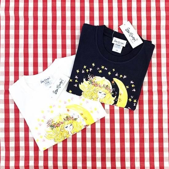 水森亜土 キッズTシャツ ホシ ホワイト 100cm 亜土ちゃん