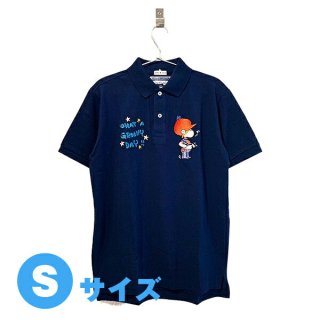 <img class='new_mark_img1' src='https://img.shop-pro.jp/img/new/icons15.gif' style='border:none;display:inline;margin:0px;padding:0px;width:auto;' />水森亜土 キャプテンサンタ コラボ ポロシャツ ネイビー S アパレル