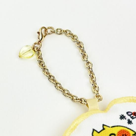 水森亜土 チャームマスコット スケートみーたん イエロー 猫