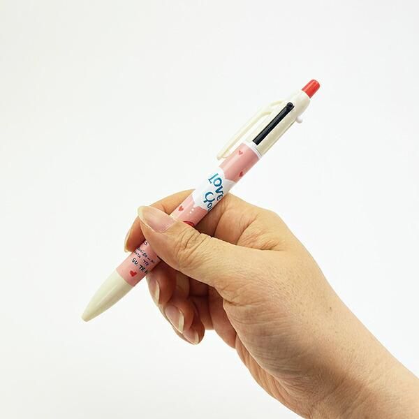 水森亜土 シャープ＆2色ボールペン アイボリー 文具