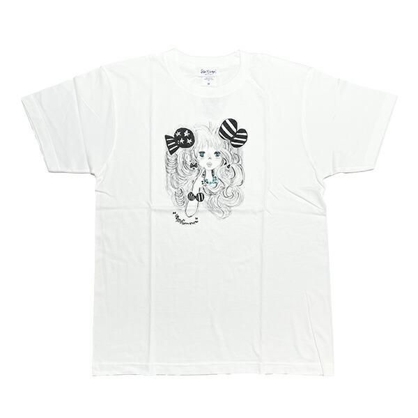 水森亜土 リボンファッション 半袖Tシャツ(M) ホワイト アパレル
