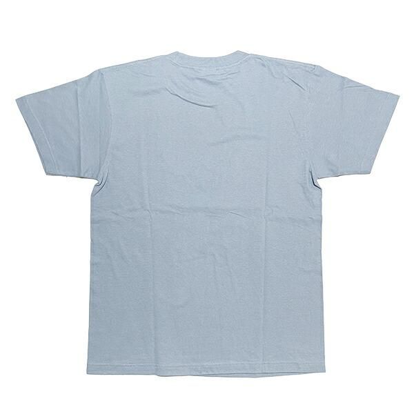 水森亜土 フェイスフラワー 半袖Tシャツ(M) ブルー アパレル