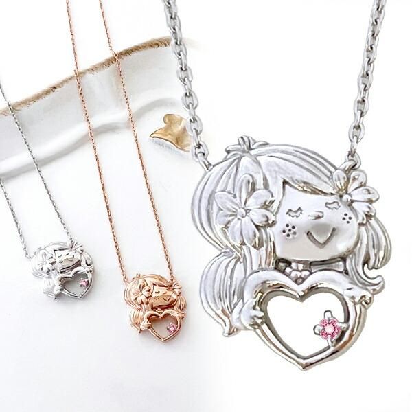 水森亜土 ジュエリー ［シルバー×ピンクトルマリン］ 天然石 ネックレス