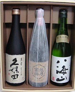 久保田 萬寿・越乃寒梅 特醸酒・八海山 純米大吟醸720ｍｌ3本セット