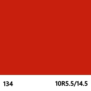 134オレンジ　艶あり　　10R5.5/14.5　　134　