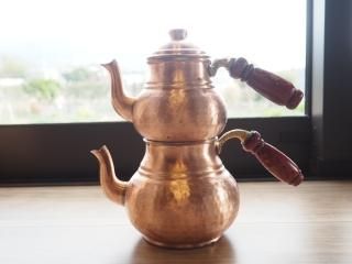 銅製トルコチャイテーブル トルコの銅製品バクル – KilimStyle