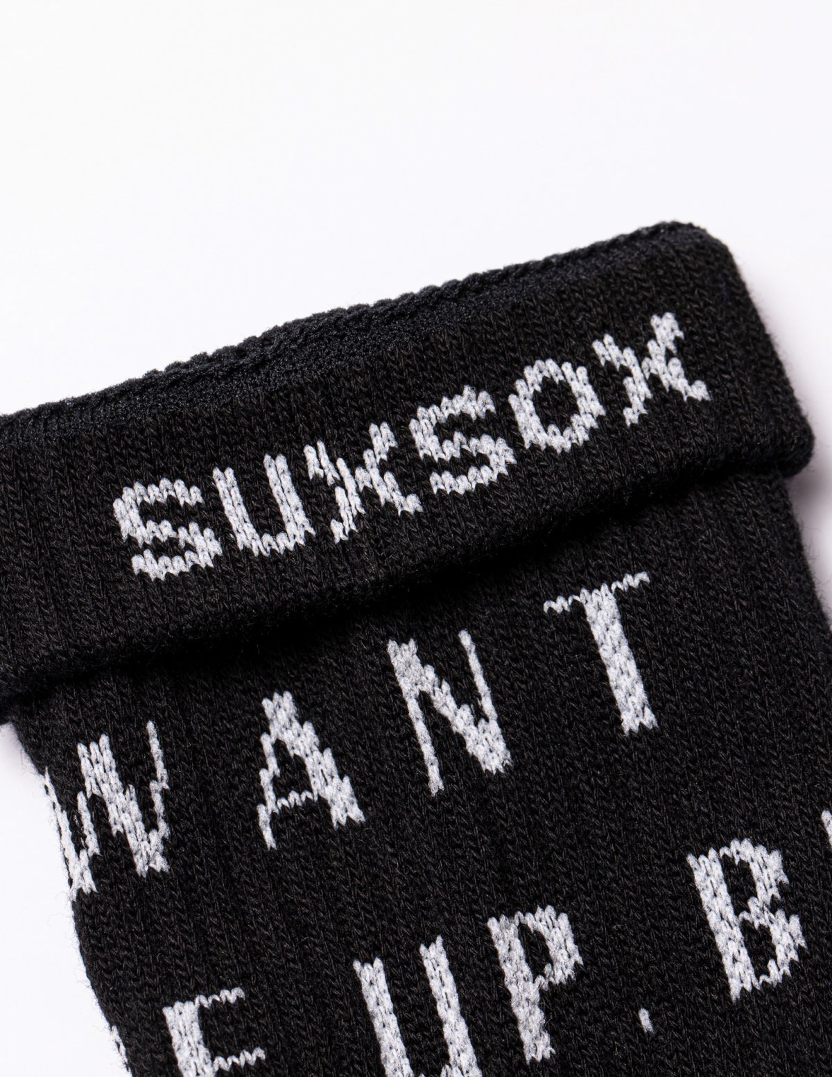 SUXSOX x JUST NOISE SOCKS - BLACK