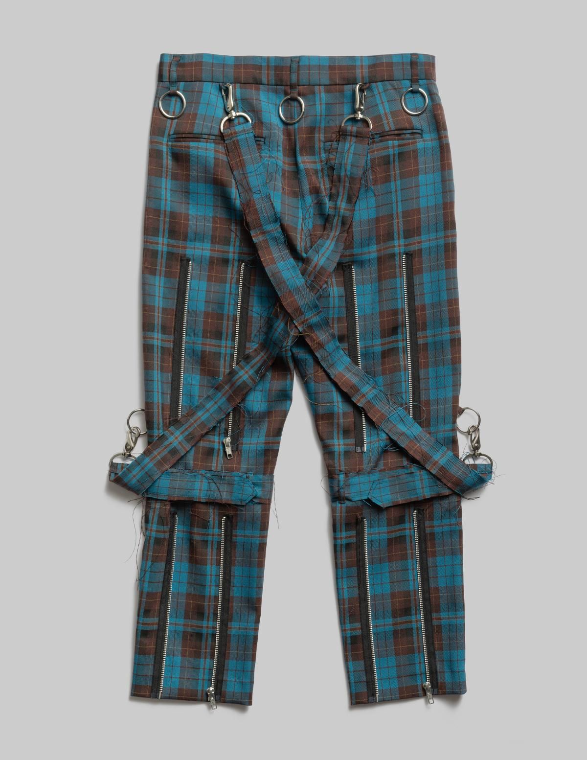 ALLAROUND \"BONDAGE PANT\"ネイビーチェック 新品 Oh!theGuilt × ALLAROUND / 