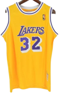  ǥåɥȥå NBA Los Angeles LAKERS 32 ӥå 쥤 ˥ե MAGIC JOHNSON ޥå󥽥 / XXXL