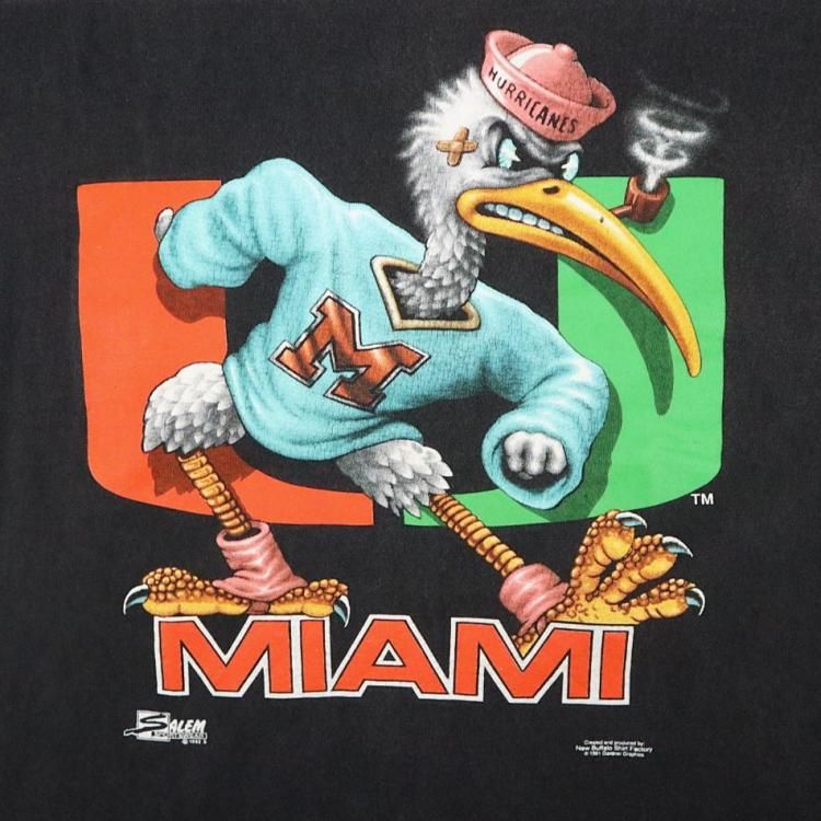 古着 90's SALEM アメフト MIAMI HURRICANES マイアミ大学