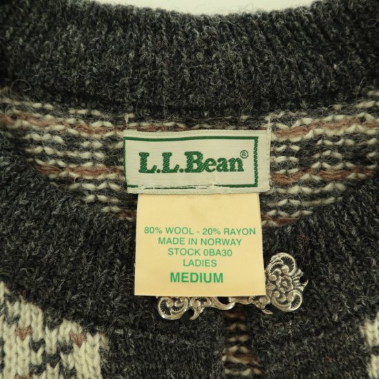 古着 90's L.L. BEAN エルエルビーン チロリアンカーディガン / レディースＭ - DAIGO'S ONLINE SHOP